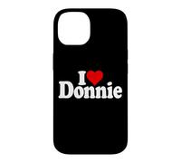 Custodia per iPhone 14 I LOVE HEART DONNIE DON DONALD NOME SU UN TEE