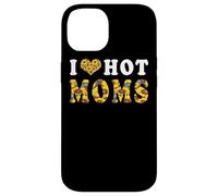 Custodia per iPhone 14 I Love Hot Moms Funny Sunflower Heart Love For Mom