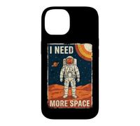 Custodia per iPhone 14 I Need More Space Divertente Astronauta Pianeti Galaxy Universo