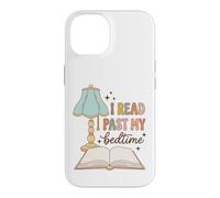 Custodia per iPhone 14 I Read Past My Bedtime Bookworm Reader Librarian Retro