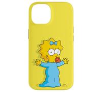Custodia per iPhone 14 I Simpson Maggie Simpson Giallo Sole
