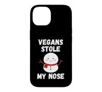 Custodia per iPhone 14 I vegani mi hanno rubato il naso Natale Divertimento