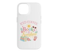 Custodia per iPhone 14 Iced Coffee Books & Sunshine Summer Reading Spicy Book Girl