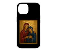 Custodia per iPhone 14 Icona cattolica ortodossa di Sant'Anna e Maria Madre di Dio