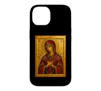 Custodia per iPhone 14 Icona della Madonna Addolorata - Le Sette Spade di Maria