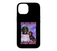 Custodia per iPhone 14 IDK How Much Longer Slay Black Long Haired Dachshund Lover