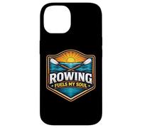 Custodia per iPhone 14 Il canottaggio alimenta il mio motto dell'atleta della squadra Soul Row