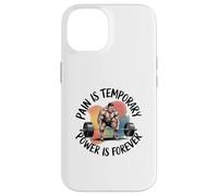 Custodia per iPhone 14 Il dolore è il potere temporaneo è sempre motivazionale