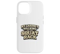 Custodia per iPhone 14 Il mio cardio sta camminando verso lo squat rack, divertente