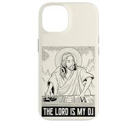 Custodia per iPhone 14 Il Signore è il mio DJ - Techno Jesus Lord Lustiges DJ Retro
