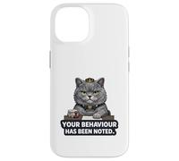 Custodia per iPhone 14 Il tuo comportamento è stato notato - Sarcastico gatto britannico