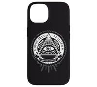Custodia per iPhone 14 illuminati tutti gli occhi vedenti cospirazione illusione piramide