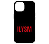 Custodia per iPhone 14 ILYSM Retro 80s Text Slang Significativo Design Minimale