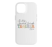 Custodia per iPhone 14 In My Second Grade Era Retro Groovy Back to School Insegnanti