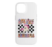 Custodia per iPhone 14 In My Spooky Unicorn Era Groovy Halloween Animals Costume