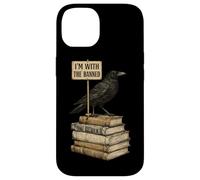 Custodia per iPhone 14 In With The Banned Books Crow Book Lover Bibliophile Reading