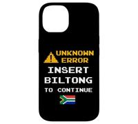 Custodia per iPhone 14 Insert Biltong Retro Funny Error South Africa Braai Dad Joke