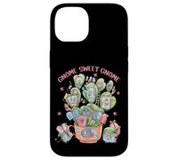 Custodia per iPhone 14 Introvert Home Sweet Cactus Home Graphic Women Funny Gnome