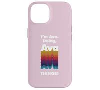 Custodia per iPhone 14 Io sono Ava Fare Ava Cose Divertente Compleanno Nome Grunge