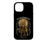 Custodia per iPhone 14 Io Sono Chi Sono Esodo 3:14 Leone Guerriero Cristiano Spagnolo