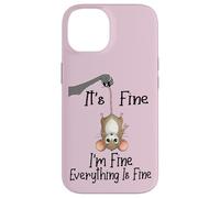 Custodia per iPhone 14 It's fine I'm fine everything is fine funny Cute Mouse Rat