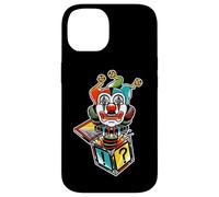 Custodia per iPhone 14 Jack in the Box Clown Jester Spooky Creepy
