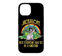 Custodia per iPhone 14 Jackalope Not Everyone Has To Be A Unicorn Rainbow Camping