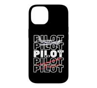 Custodia per iPhone 14 Jet pilota aereo e operaio dell'aviazione Capitano Co-Pilot Crew