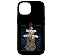 Custodia per iPhone 14 Juan Gabriel - Chitarra con Blue Sunburst