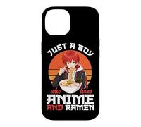 Custodia per iPhone 14 Just A Boy Who Loves Anime E Ramen giapponese Noodle Bowl