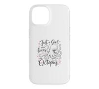 Custodia per iPhone 14 Just a Girl Who Loves an Octopus Cute Octopus