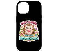 Custodia per iPhone 14 Just A Girl Who Loves Hedgehogs Owner Lover Cute Erinaceinae