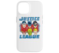 Custodia per iPhone 14 Justice League Faces of Justice