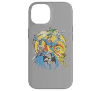Custodia per iPhone 14 Justice League Spin Circle Fight
