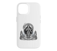 Custodia per iPhone 14 Kali Dea indù Sacro Potere Divino Line Art