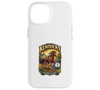 Custodia per iPhone 14 Kentucky The Bluegrass State Flag Purosangue Verga d'oro