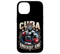 Custodia per iPhone 14 King Cuba Crown Knockout di boxe cubano