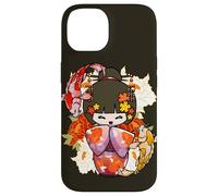 Custodia per iPhone 14 Kokeshi Doll Koi Fish Giapponese Estetica Amante