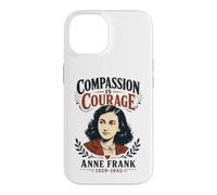 Custodia per iPhone 14 La compassione è coraggio Anne Frank 1929-1945