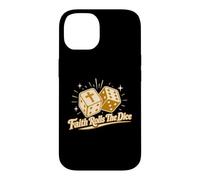Custodia per iPhone 14 La fede tira i dadi Christian Faith Gaming
