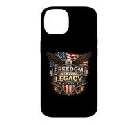 Custodia per iPhone 14 La libertà è la mia eredità Patriottica Veteran Eagle 250th Years USA