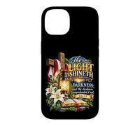 Custodia per iPhone 14 La luce risplende nelle tenebre Giovanni 1 5 Scrittura