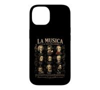 Custodia per iPhone 14 LA MUSICA È LA VOCE DELL'ANIMA Dei Grandi Maestri Classici