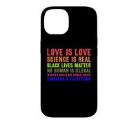 Custodia per iPhone 14 La scienza è un vero orgoglio gay LGBT o LGBTQ L"amore è amore Sii gentile