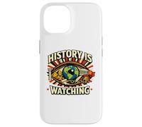 Custodia per iPhone 14 La storia sta guardando la protesta dell'occhio del tempo