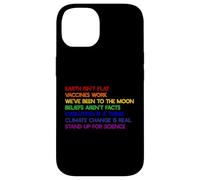 Custodia per iPhone 14 LA TERRA NON È PIATTA STAND UP FOR SCIENCE REAL Earth Day Meme