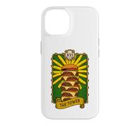 Custodia per iPhone 14 La Torre Tarocchi Carta Amante Burger Astrologia