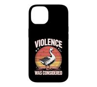 Custodia per iPhone 14 La violenza era considerata divertente meme di Angry Goose