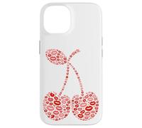 Custodia per iPhone 14 Labbra Impertinenti Di Ciliegia Baciano Le Ciliegie