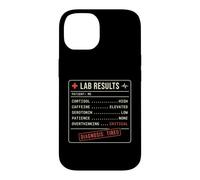 Custodia per iPhone 14 Laboratorio divertente Risultati falsi Cortisolo Ansia Cura Self Meme